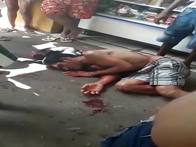 Man stabbed and beaten.