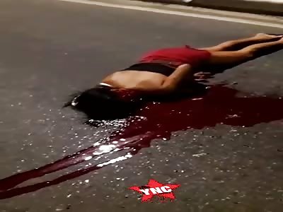 Damn Dead Woman in Red Mini-Skirt.