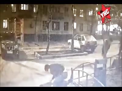 Father and son take a beating