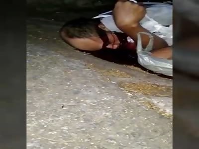 The man shot to the head