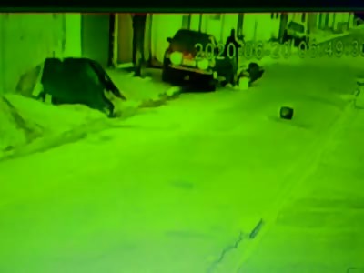 man run over and shot to death