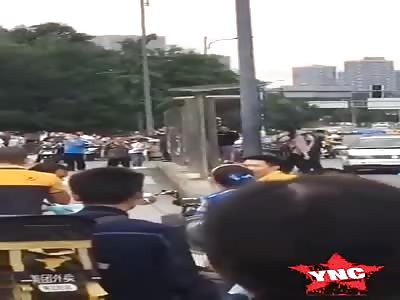 the woman is stabbed to death