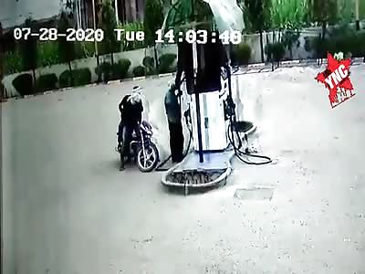 gas station employee is shot