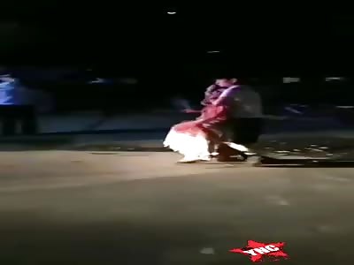 wtf, walks with his wife severely cut