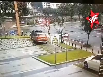 motorcyclist hit by car