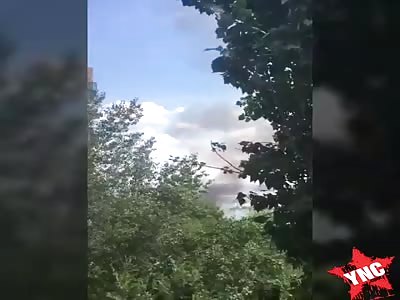 gas station explosion (3 angles)