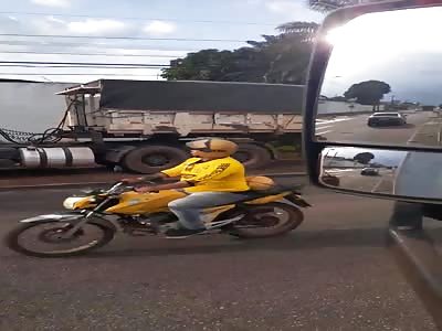 man is crushed by truck