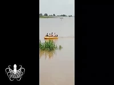 rotten corpse taken out of the water