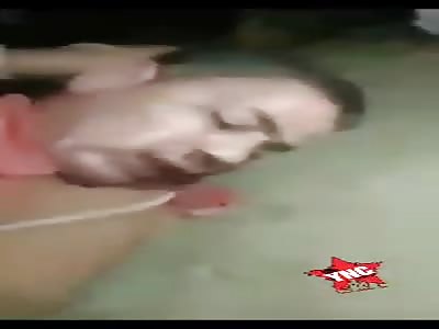 man tied up and punished accused of robbery