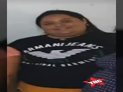 The fat woman was killed inside her car