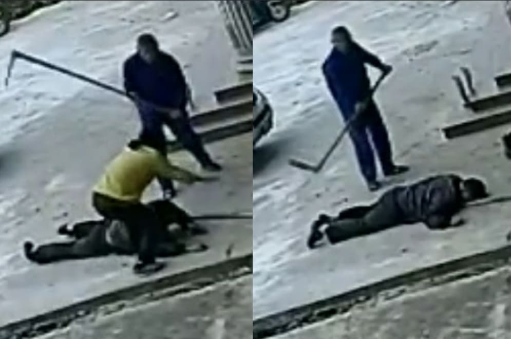 Ruthlessly Beaten With a Garden Hoe