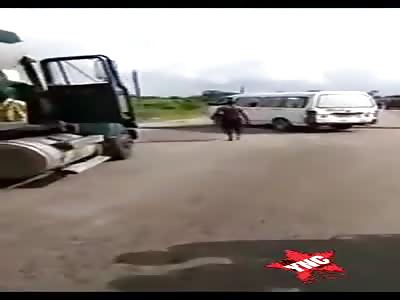 The man was beaten by army agents.