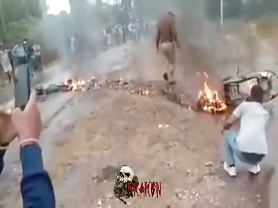 BBQ by strong electric shock