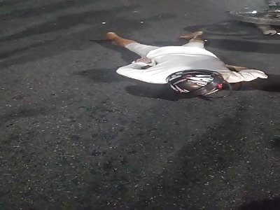 Motorcycle accident victim