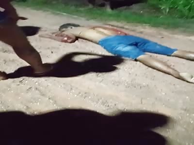 Dead man on the road