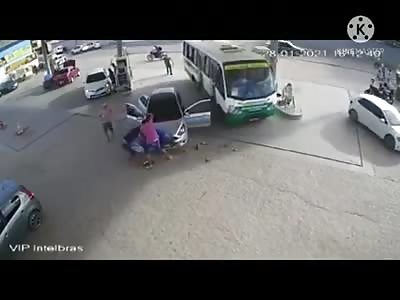 Man beaten to death at gas station