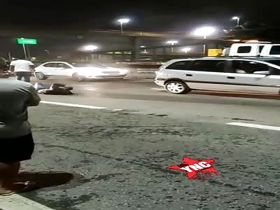 Man in his last moments of life