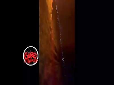 Car explodes on the road