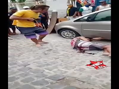 Asshole tried to rob a cop