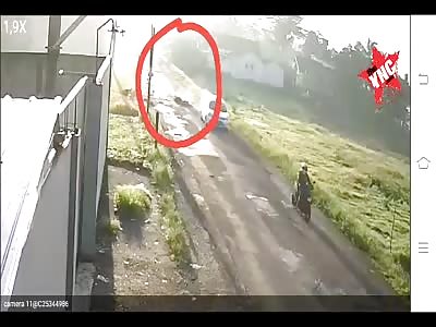 A bad day to go out on a motorcycle