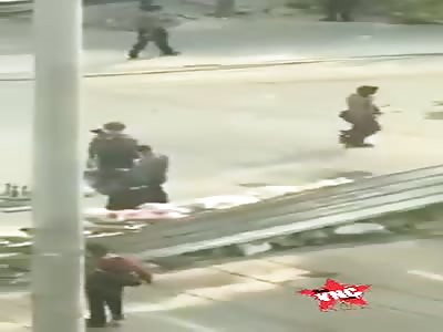 Brutally beaten by mercenaries