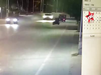 Couple on motorcycle killed by car