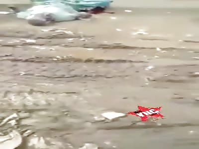 Elderly man suffers an accident while riding a motorcycle