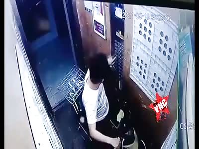 Another electric scooter burns on the lift