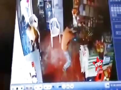 Hitman shoots inside the store