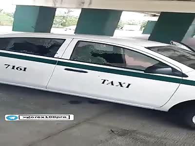 Taxi driver was shot