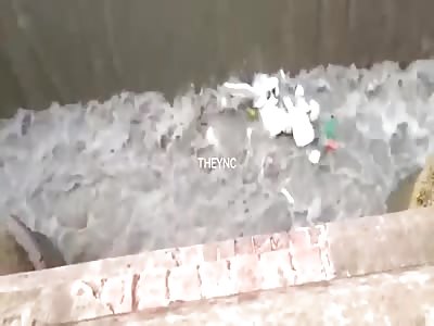 There is garbage in the water