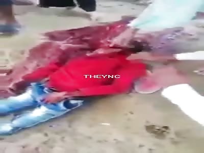 Man with neck cut out.