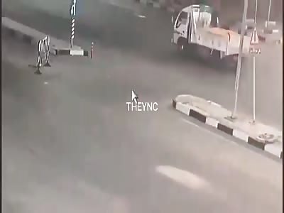 Out of control truck