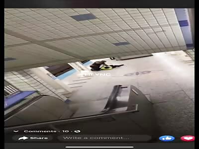 Man stabbed in subway line