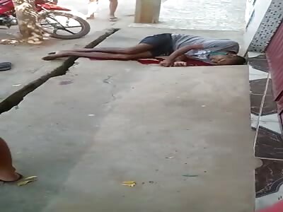 Man waiting for death