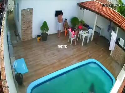 Girl drowned and pulled by water pump