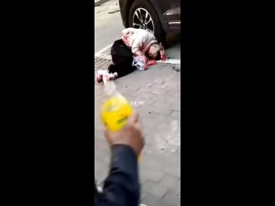 Last moments of life, after being stabbed