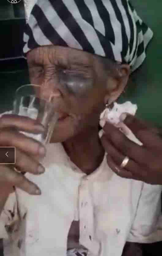 Elderly woman was brutally beaten