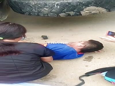 Friend with the guts out