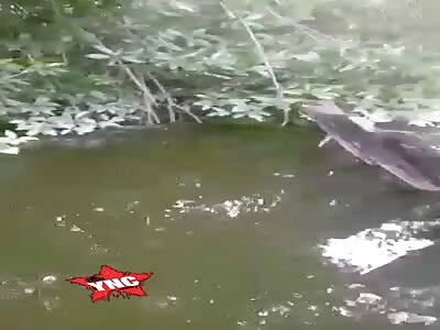 body floating in water