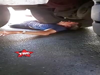Friend dies on the truck tires