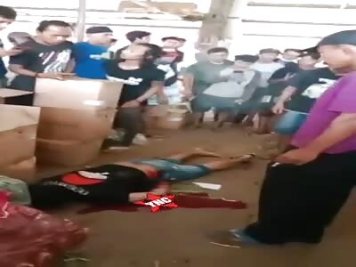 Last moment of man after being stabbed