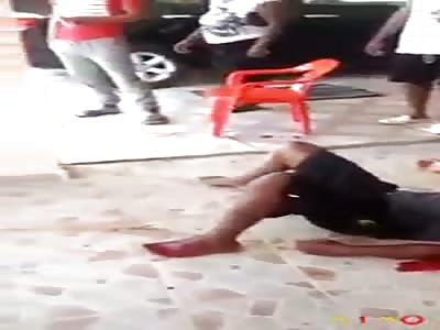 Almost cut off the hand of an assailant