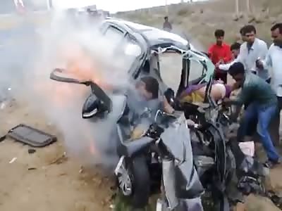 fatal accident where the victims are calcined