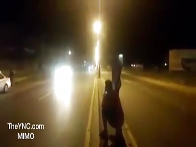 fatal accident between motorcycles, caused by clandestine careers