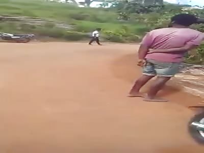 they set fire to a man in Jamaica