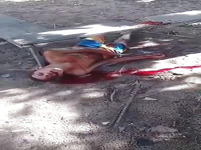 man agonizing! last sighs of life! shocking video!