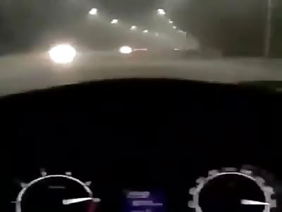 person films his own accident! and ends overturned wtf