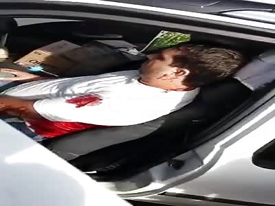 man shot inside his vehicle still alive HD quality