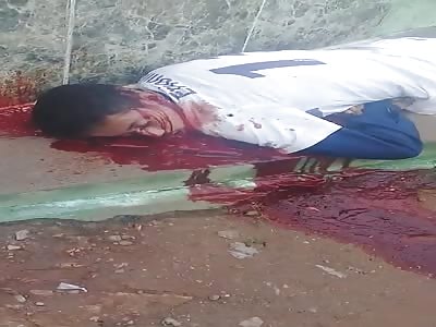 The man seems to have been shot dead